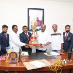 రాష్ట్రస్థాయి కరాటే పోటీల ట్రోఫీని ఆవిష్కరించిన ఎమ్మెల్యే పంచకర్ల